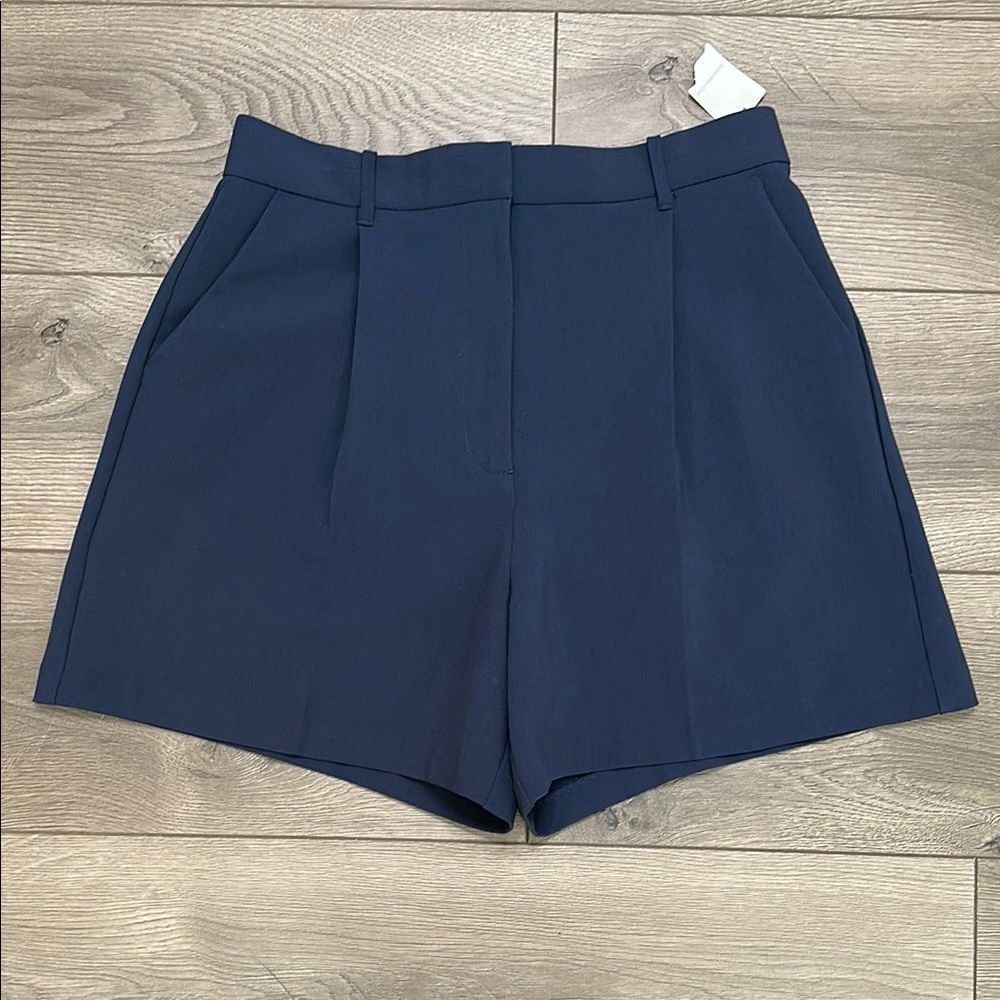 Abercrombie & Fitch High Waist Blue Shorts